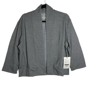 Ministry of Supply Women's Fusion Terry Cardigan Classic Grey Heather XS